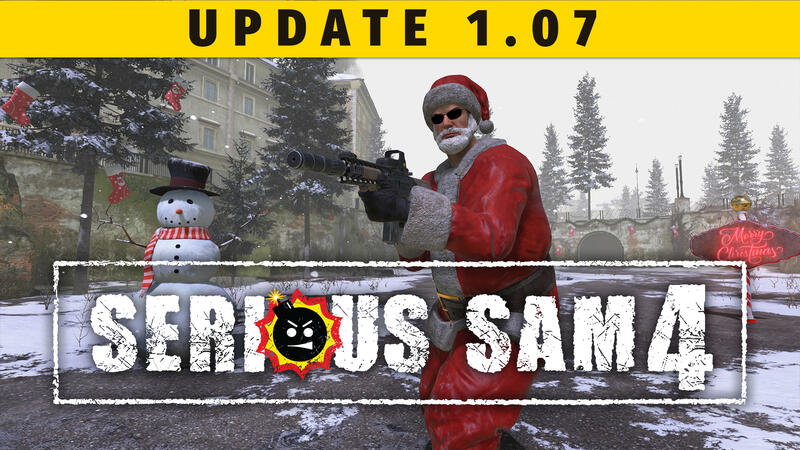 Вышел Patch 1.07 для Serious Sam 4 с добавлением рождественского события и режима выживания